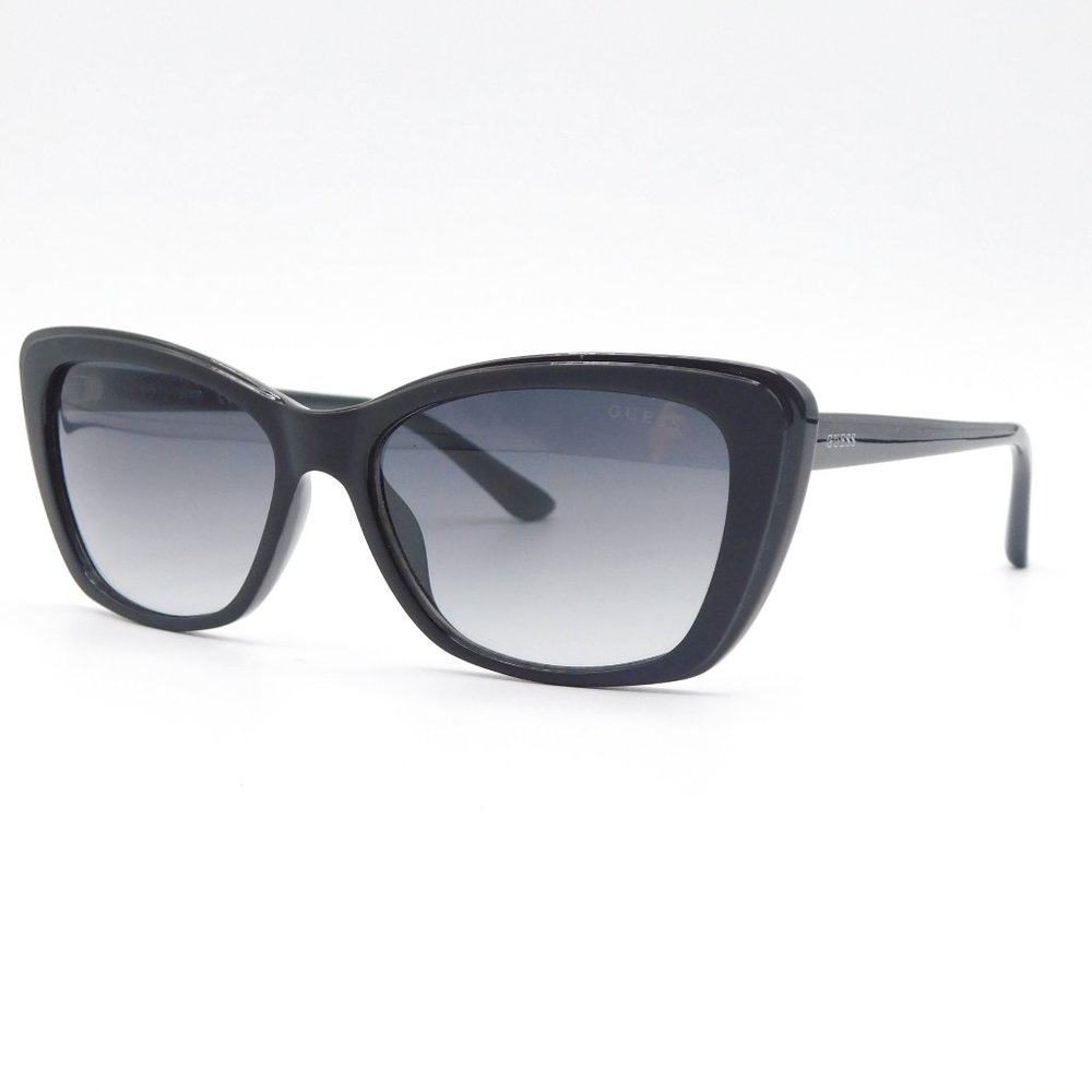 BRAND NEW GUESS GU7774 02B MATTE BLACK GREY CAT EYE WOMEN'S Sunglasses 5…